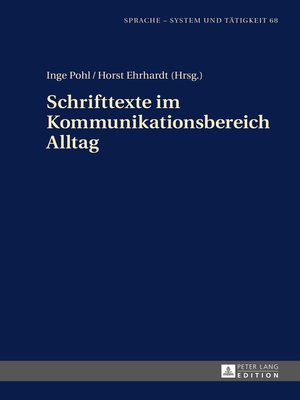 cover image of Schrifttexte im Kommunikationsbereich Alltag